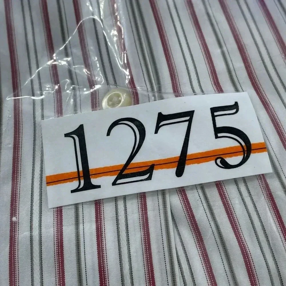 Banana Republic Mens Fitted Striped Dress Shirt Size L 1275